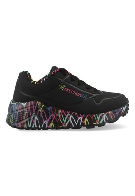 Skechers Uno Lite - Lovey Luv 314976L/BKMT Zwart-32 maat 32