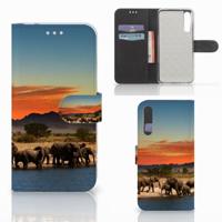 Huawei P20 Pro | Telefoonhoesje | Met pasjeshouder | Olifanten