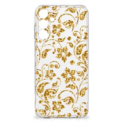 Samsung Galaxy A16 | TPU Case | Gouden Bloemen