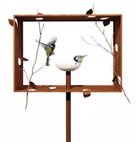 Framed Feeder vogelvoeder Frederik Roijé - cortenstaal