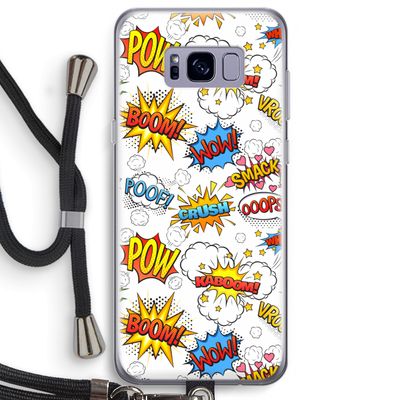 Pow Smack: Samsung Galaxy S8 Plus Transparant Hoesje met koord