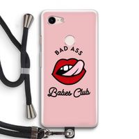 Badass Babes Club: Pixel 3 Transparant Hoesje met koord