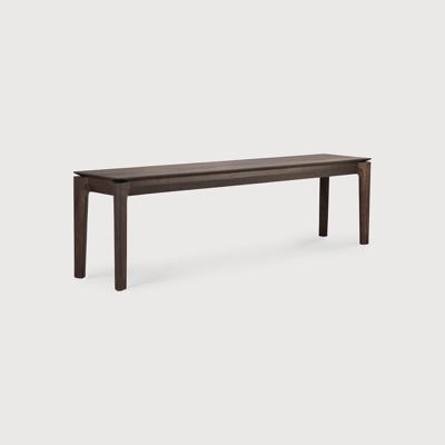 Ethnicraft Eetkamerbank 'Bok' Gevernist Eikenhout, 146cm, kleur Bruin