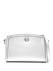 Michael Michael Kors sac en cuir à plaque logo - Argent