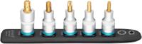 HAZET SmartRail · Flexibele kunststof opsteekstrip 992T-SR/5 · 1/2 inch (12,5 mm) vierkant hol · Binnen-TORX®-profiel · 5-delig · T30 · T40 · T45 ·
