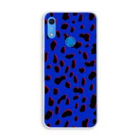 Blue Leopard: Huawei Y6s Transparant Hoesje