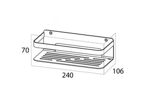 Flaconhouder Tiger Caddy RVS Geborsteld