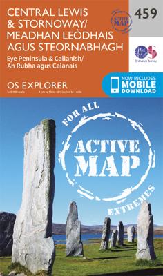 Wandelkaart - Topografische kaart 459 OS Explorer Map | Active Central Lewis / Stornaway | Ordnance Survey