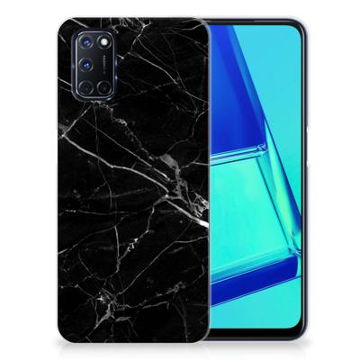 OPPO A52 | A72 | TPU | Siliconen hoesje | Marmer Zwart - Origineel Cadeau Vader