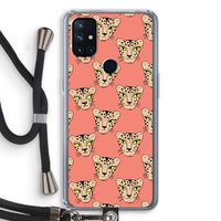 Tijger: OnePlus Nord N10 5G Transparant Hoesje met koord