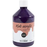 Creativ Company Acrylverf glossy, violet, 500 ml/ 1 fles