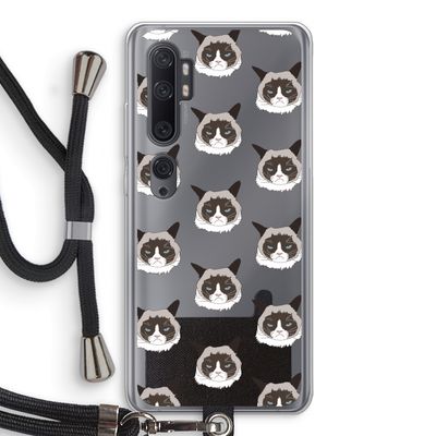 It's a Purrr Case: Xiaomi Mi Note 10 Transparant Hoesje met koord