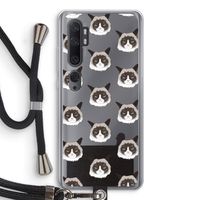 It's a Purrr Case: Xiaomi Mi Note 10 Transparant Hoesje met koord