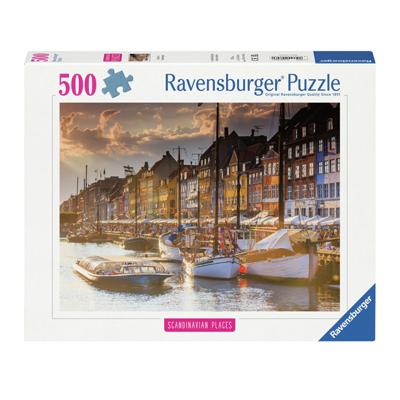 Ravensburger Legpuzzel sonnenunt.in kopenhagen, 500st.