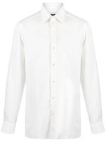 TOM FORD pointed-collar long-sleeve shirt - Blanc