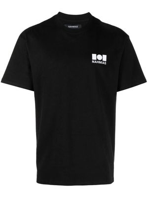 Nahmias t-shirt en coton à logo imprimé - Noir