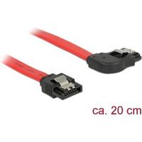 Delock 83967 SATA 6 Gb/s Kabel recht naar haaks 20cm rood - thumbnail