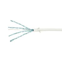 LogiLink CQ9031S RJ45 Netwerkkabel, patchkabel CAT 6A U/FTP 1.00 m Wit Extreem dun, Vlambestendig, Flexibel, Folie afscherming, Halogeenvrij, Snagless, - thumbnail