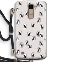 Miauw: LG K10 (2016) Transparant Hoesje met koord