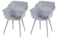 Set van 2 - Hartman Sophie Studio dining armstoel - Misty Grey