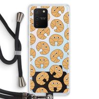 Croissant: Samsung Galaxy S10 Lite Transparant Hoesje met koord
