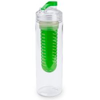 Groene drinkfles/waterfles met fruit infuser 700 ml