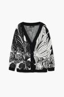 Bedrukte cardigan - BLACK - L