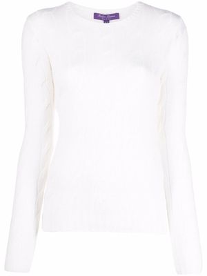Ralph Lauren Collection pull torsadé en cachemire - Tons neutres