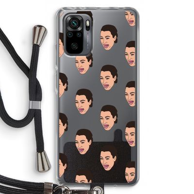 Ugly Cry Call: Xiaomi Redmi Note 10 Pro Transparant Hoesje met koord