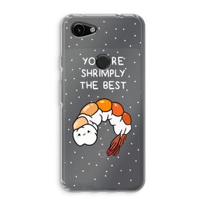 You're Shrimply The Best: Google Pixel 3a Transparant Hoesje