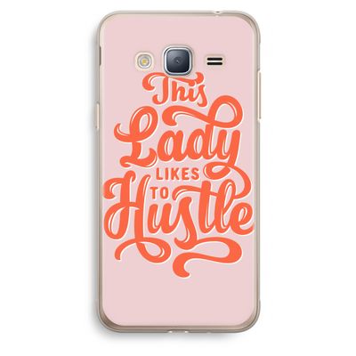 Hustle Lady: Samsung Galaxy J3 (2016) Transparant Hoesje