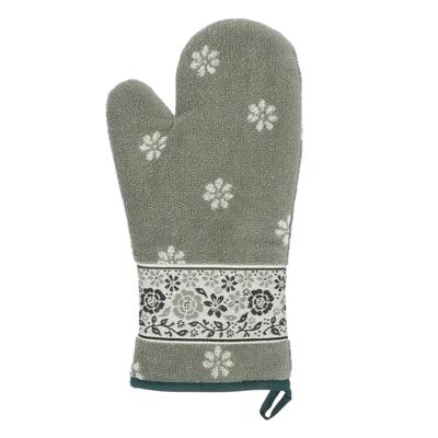 Oven Glove Belle Fleur dk green