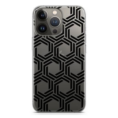 Geometrisch patroon: iPhone 13 Pro Transparant Hoesje