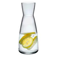 Drank/water karaf of kleine vaas - glas - transparant - D8 cm x H20 cm - 500 ML - thumbnail