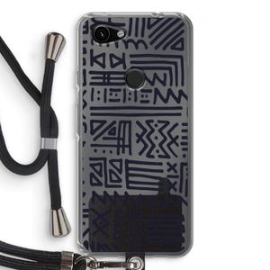 Marrakech print: Pixel 3a Transparant Hoesje met koord