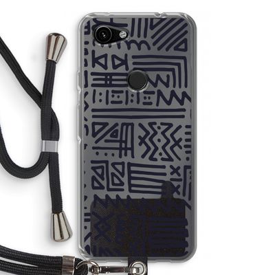 Marrakech print: Pixel 3a Transparant Hoesje met koord
