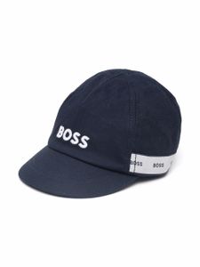 BOSS Kidswear casquette à logo imprimé - Bleu