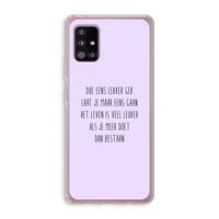 Gek: Samsung Galaxy A51 5G Transparant Hoesje Gek: Samsung Galaxy A51 5G Transparant Hoesje