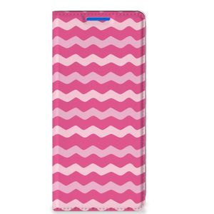 OPPO Reno 6 Pro Plus 5G Hoesje met Magneet Waves Pink