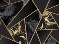 Geometrische marmeren vinyl tapijt