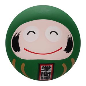 Groene Daruma Pop - Traditioneel Japans Gelukssymbool - 6 x 6 x 6 cm