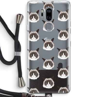 It's a Purrr Case: LG G7 Thinq Transparant Hoesje met koord