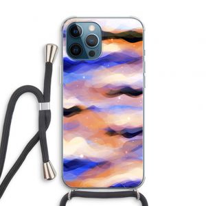 Donkere Wolken: iPhone 12 Pro Transparant Hoesje met koord