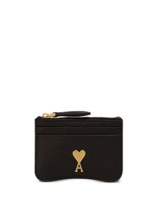 AMI Paris Paris Paris zipped card holder - Noir