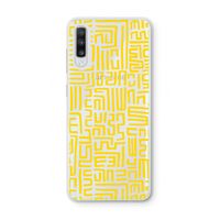 Majorelle Blue Print: Samsung Galaxy A70 Transparant Hoesje