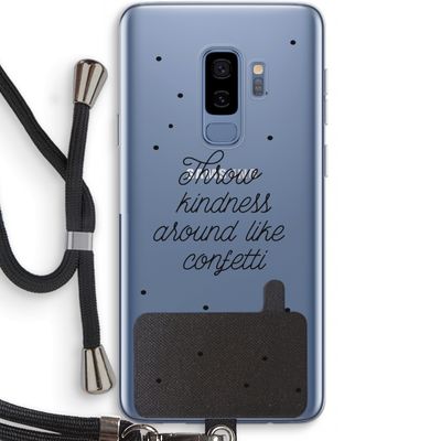 Confetti: Samsung Galaxy S9 Plus Transparant Hoesje met koord