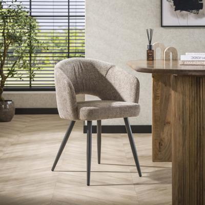 LifestyleFurn Eetkamerstoel 'Arnie' Renegade stof, kleur Zand