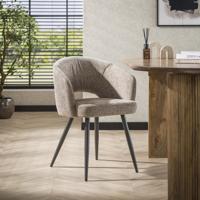 LifestyleFurn Eetkamerstoel 'Arnie' Renegade stof, kleur Zand