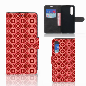 Huawei P30 Telefoon Hoesje Batik Rood