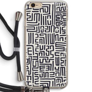 Moroccan Print: iPhone 6 / 6S Transparant Hoesje met koord